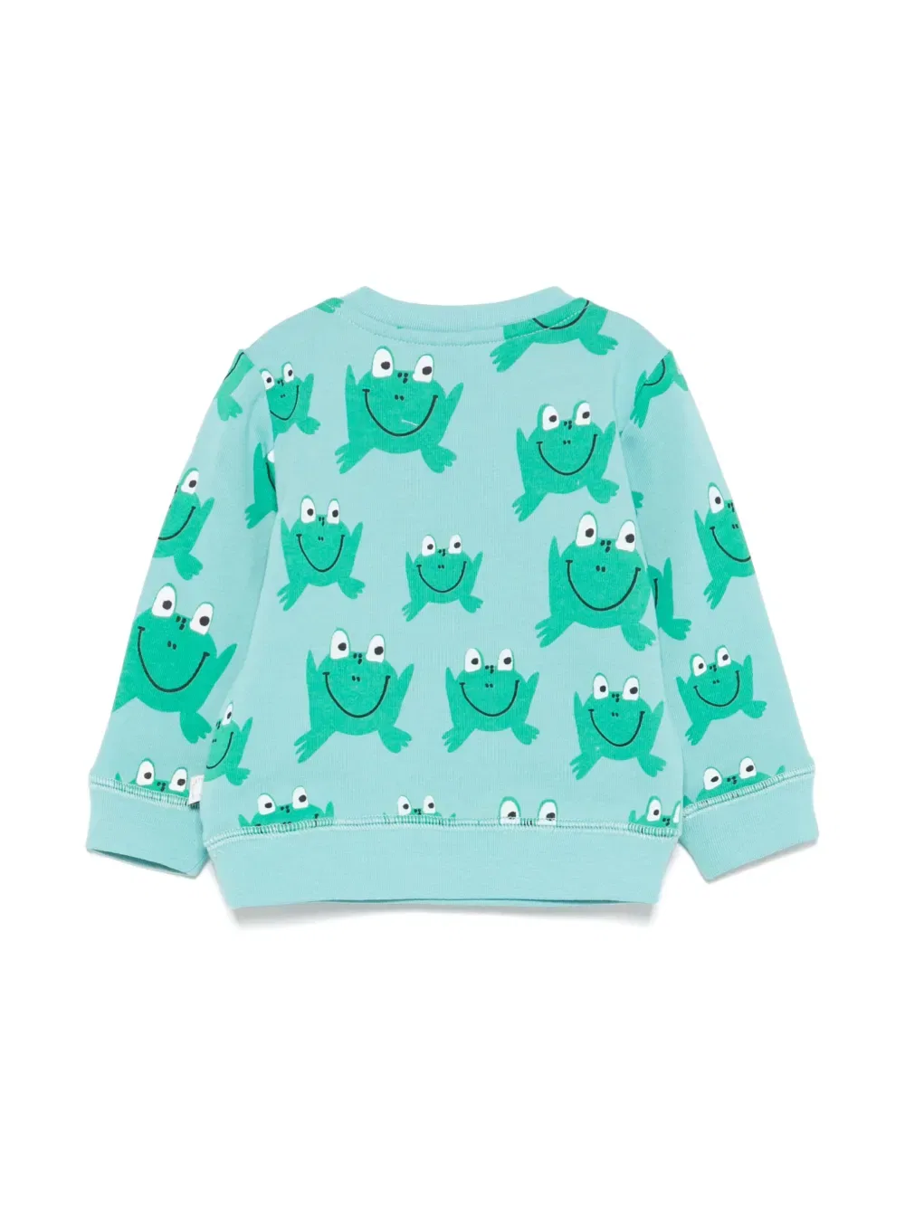 Толстовка с принтом лягушек Stella Mccartney Kids, синий — фото 2