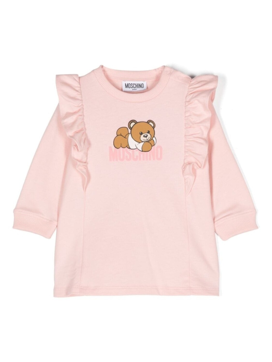 

Moschino Kids платье с принтом Teddy Bear, розовый