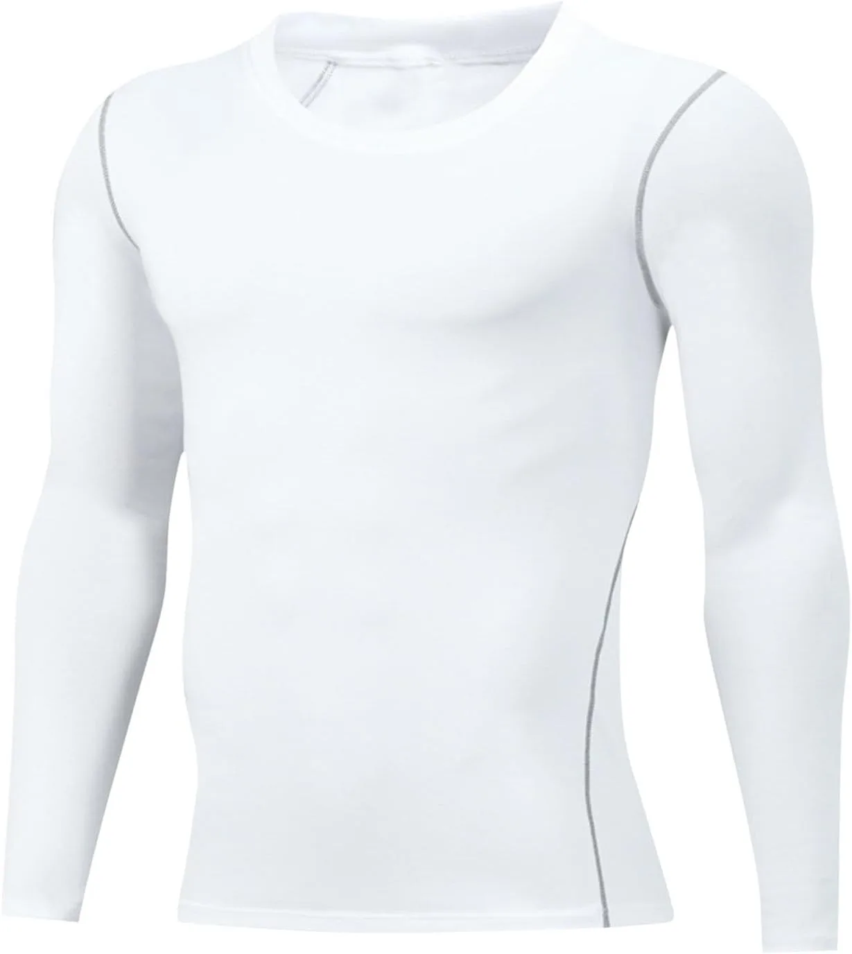 

Мужская велосипедная майка с длинным рукавом, однотонная, slim fit QUNPIU