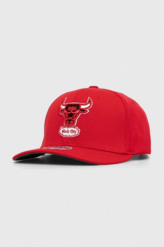 

Бейсболка Mitchell & Ness из смесовой шерсти Mitchell&Ness, красный