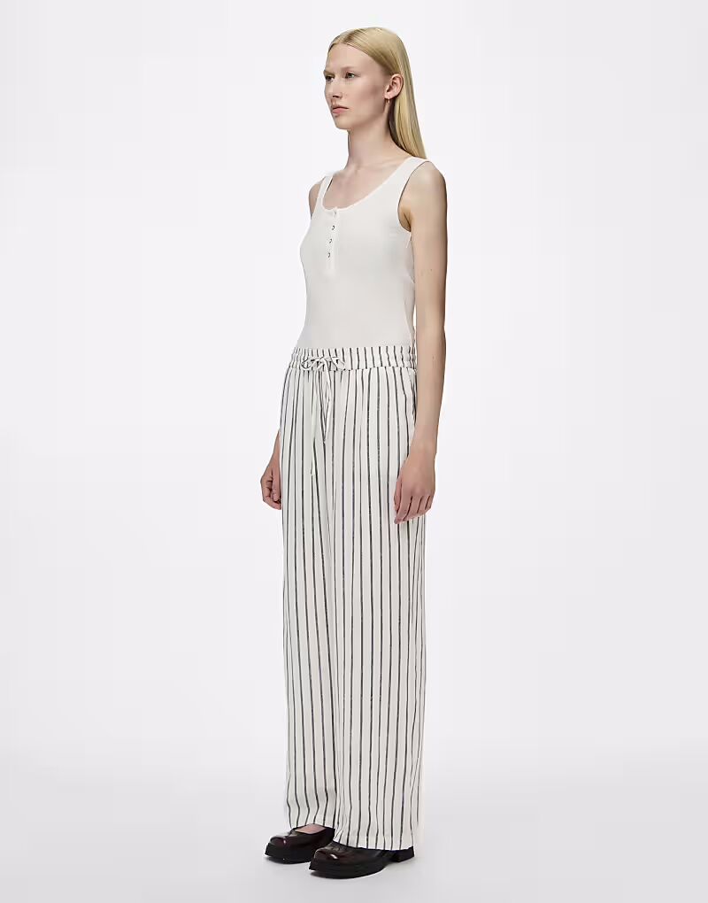

Брюки Pieces Bright White 1 Wide Leg