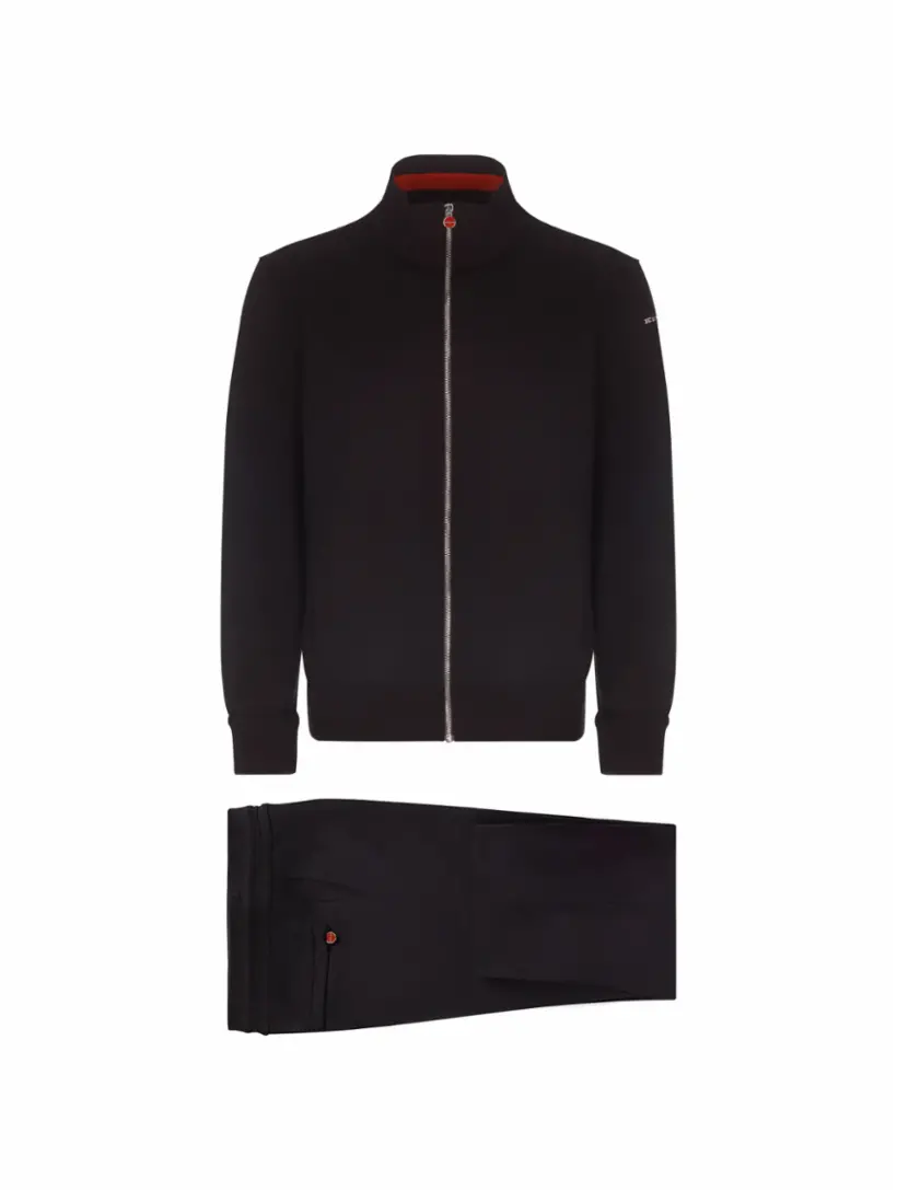 

Спортивный костюм с логотипом Kiton, черный