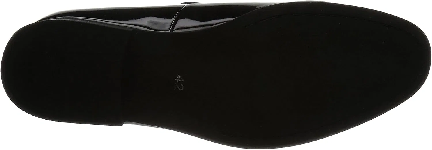 Туфли-лодочки мужские на низком ходу, Black Enamel Dedes(デデス) — фото 4