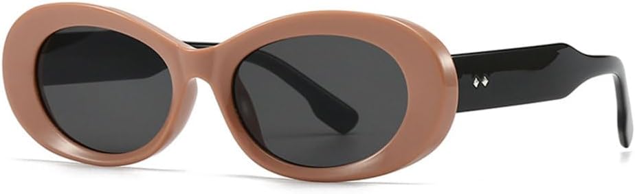 

Популярные модные овальные женские солнцезащитные очки класса люкс, винтажные, конфетного цвета, прозрачные, градиентные, мужские солнцезащитные очки в стиле панк TYUVIVO, Brown Black Gray