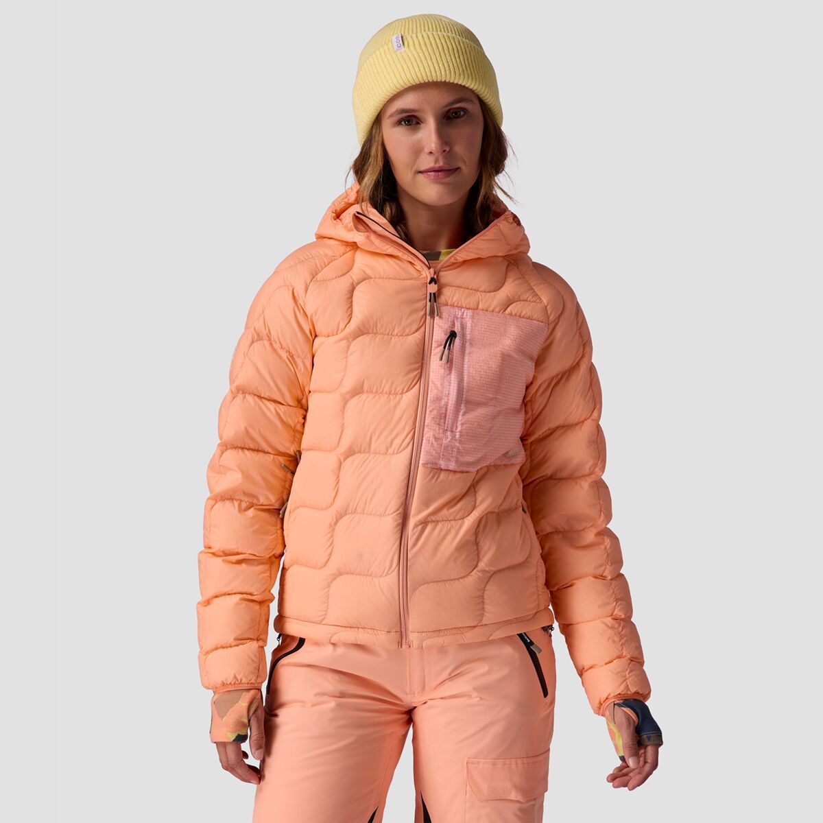 

Утепленная куртка с капюшоном Allied Down Backcountry, цвет peach sky