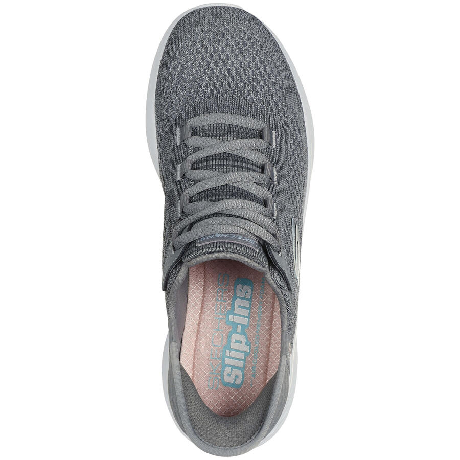 Кроссовки женские Skechers Slip-ins Skech-lite Natural Beauty СИНИЕ — фото 3