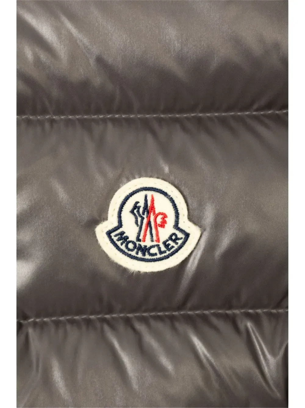 Стеганый жилет с нашивкой-логотипом Moncler Grenoble Kids, черный — фото 3