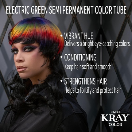 Уровень 3 Kray Electric Semi-Permanent Hair Color - Яркий стойкий блеск L3 — фото 3