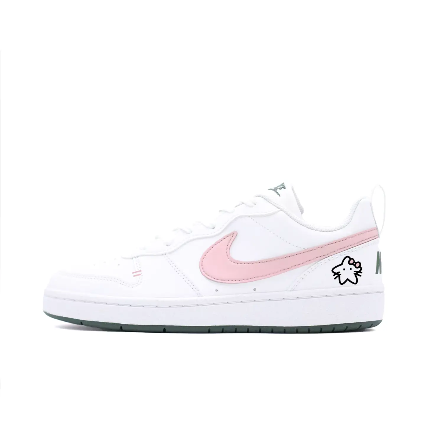 

Детские, подростковые, противоскользящие, износостойкие, низкие кроссовки для скейтбординга Court Borough Nike, розовый