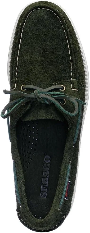 Мужские парусиновые топсайдеры Sebago Portland Zen, зеленый — фото 4