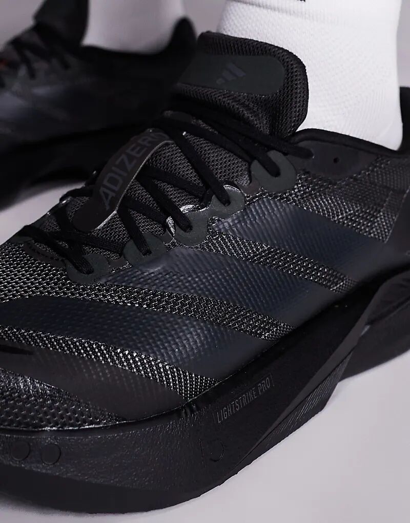Adidas Running Adizero Boston 13 в цвете «тройной черный» — фото 4