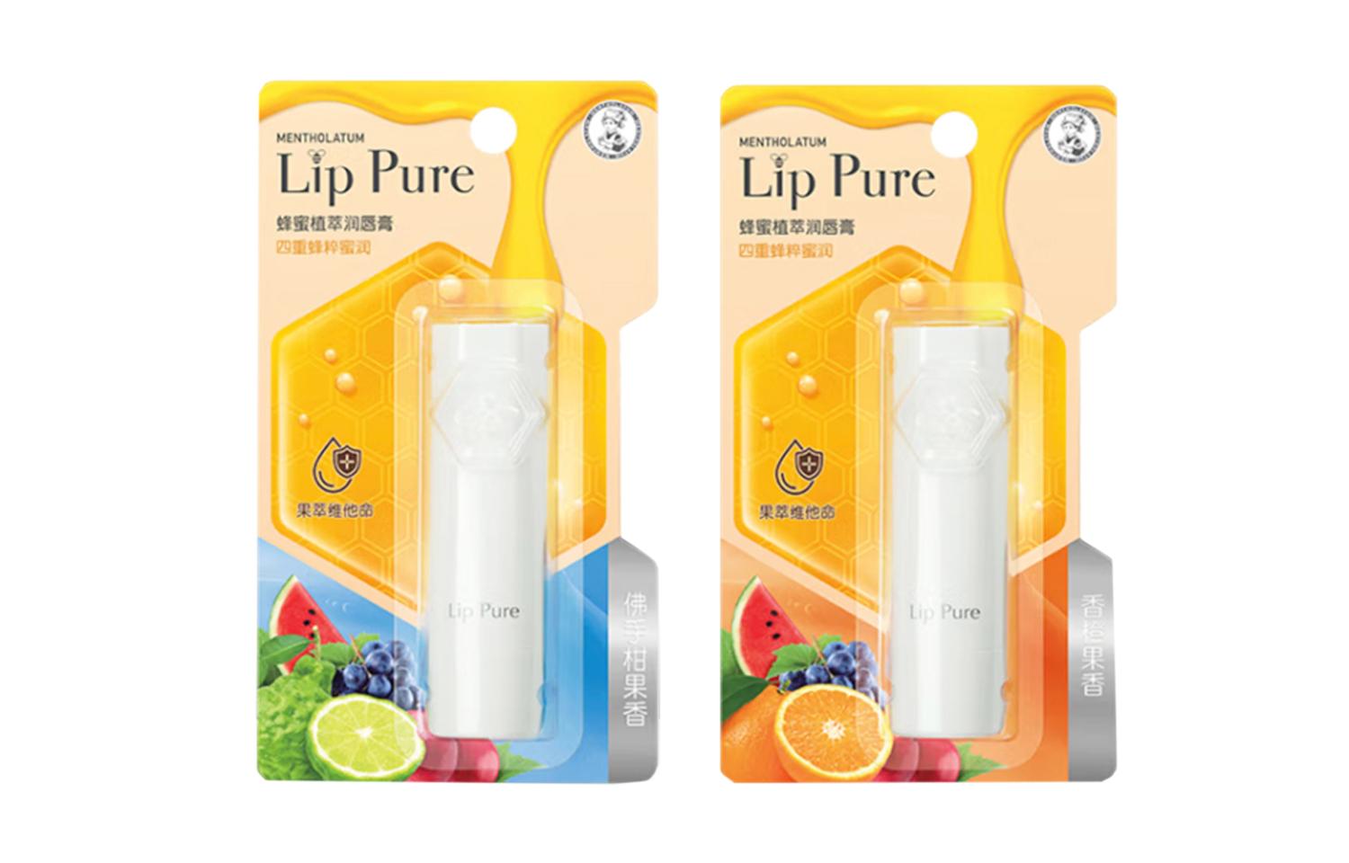 

Медовое масло для губ с экстрактом растений увлажняющее питательное для уменьшения морщин на губах 4г/4г*2 Mentholatum