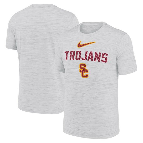 

Мужская белая футболка USC Trojans Campus Slant Velocity Performance Nike
