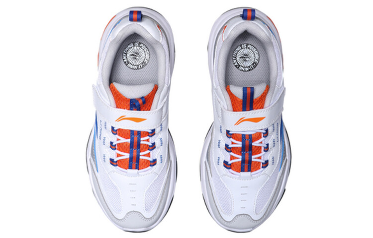 Кроссовки LINING YOUNG Sports Life Collection Kids Lifestyle Shoes GS Low-top White/blue/orange — фото 4