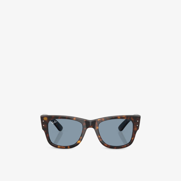 

Солнцезащитные очки Ray-Ban Mega Wayfarer квадратные из пропионата летняя капсула, коричневый