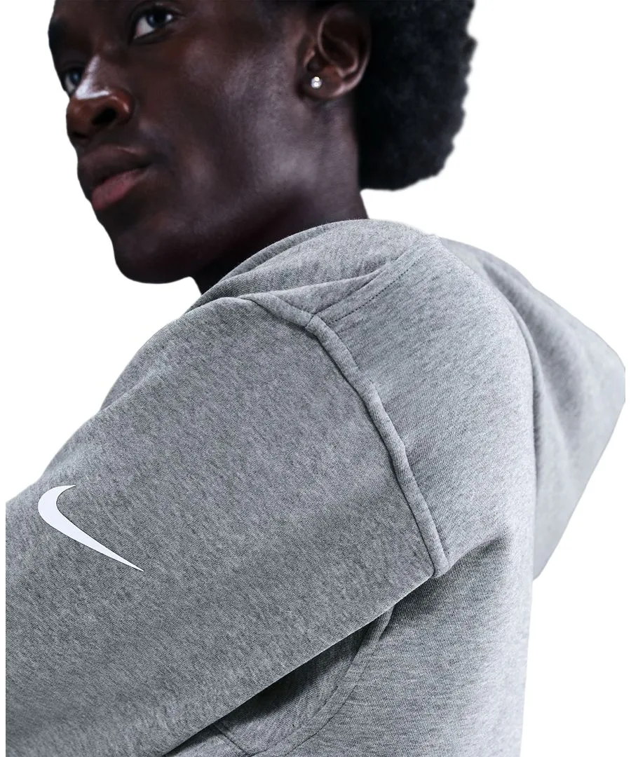 Женская флисовая баскетбольная толстовка Sabrina Nike, carbon heather/черный — фото 3
