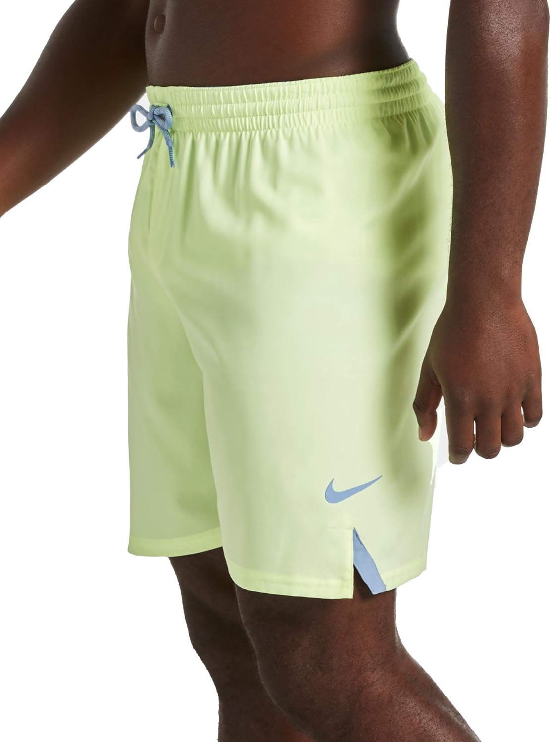 Мужские шорты для плавания с логотипом Nike, Barely Volt(Ness9430-740)/Grey — фото 3