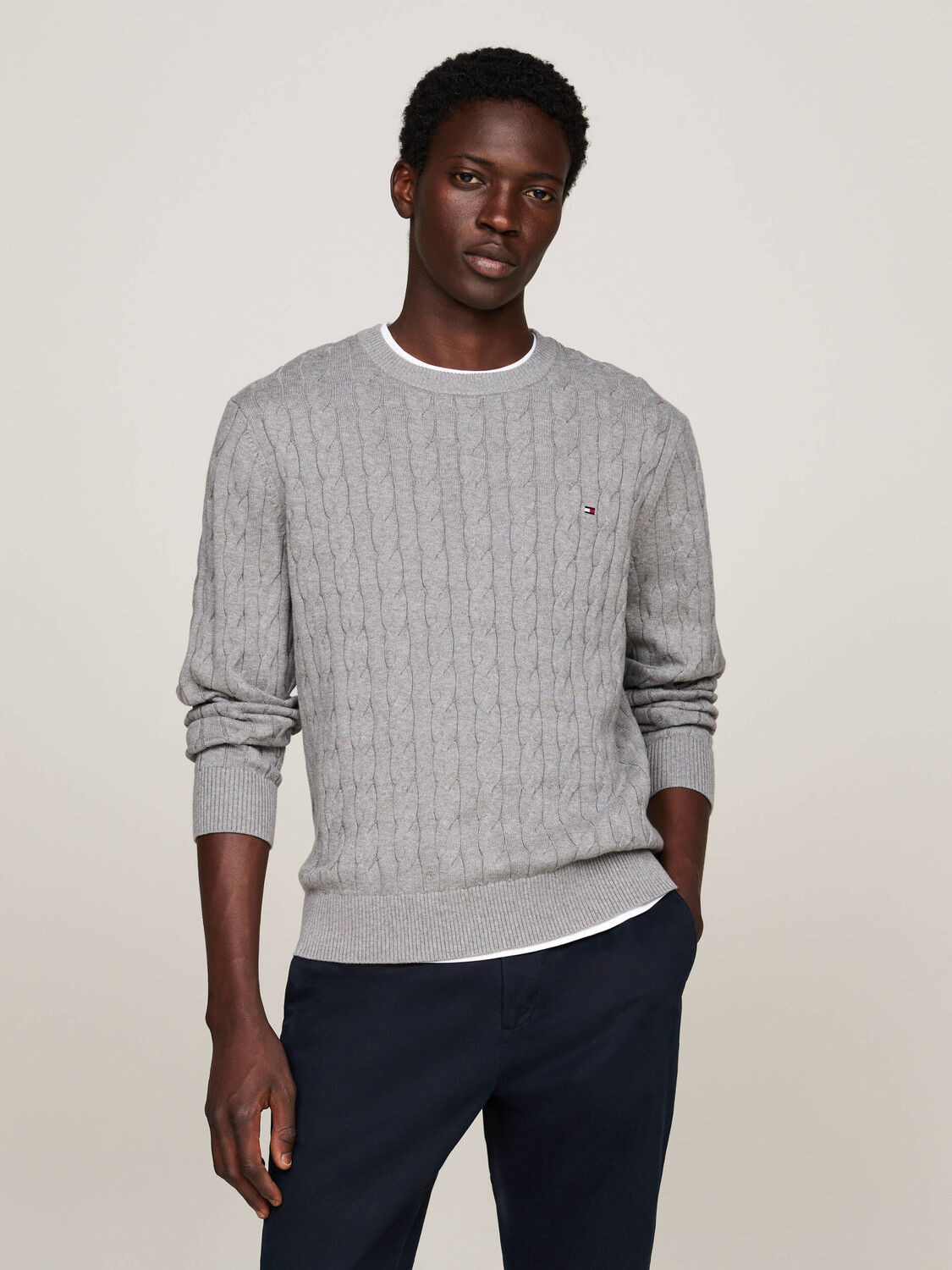 

Свитер Tommy Hilfiger Relaxed fit, серый