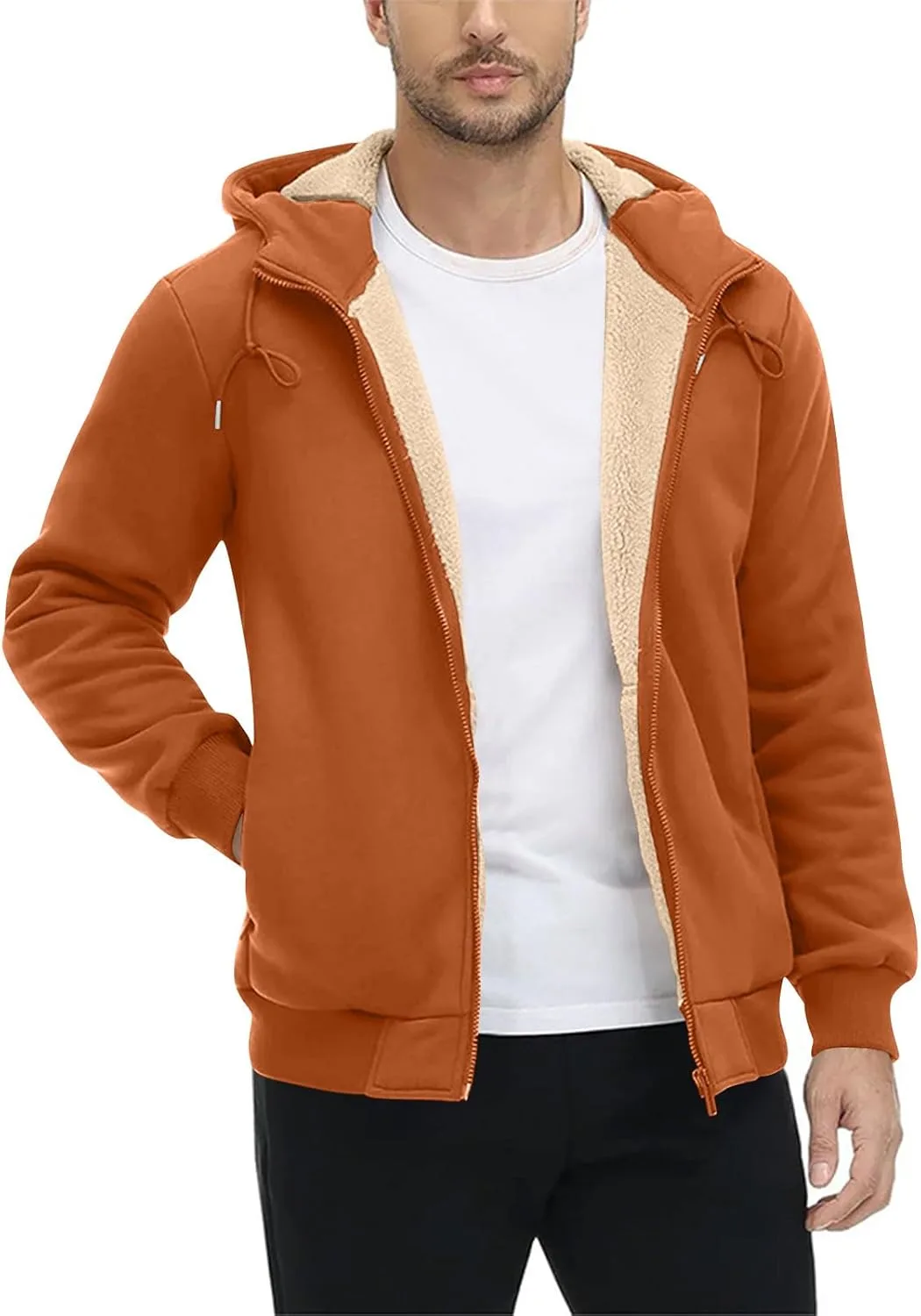 

Мужская толстовка с капюшоном на молнии Sherpa