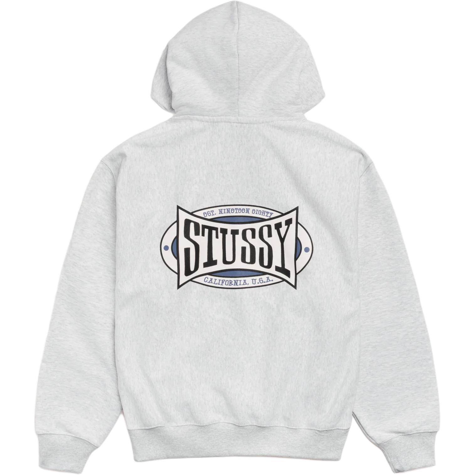 

Толстовка Champion Oval Zip Holiday FW25 унисекс Stussy, серый