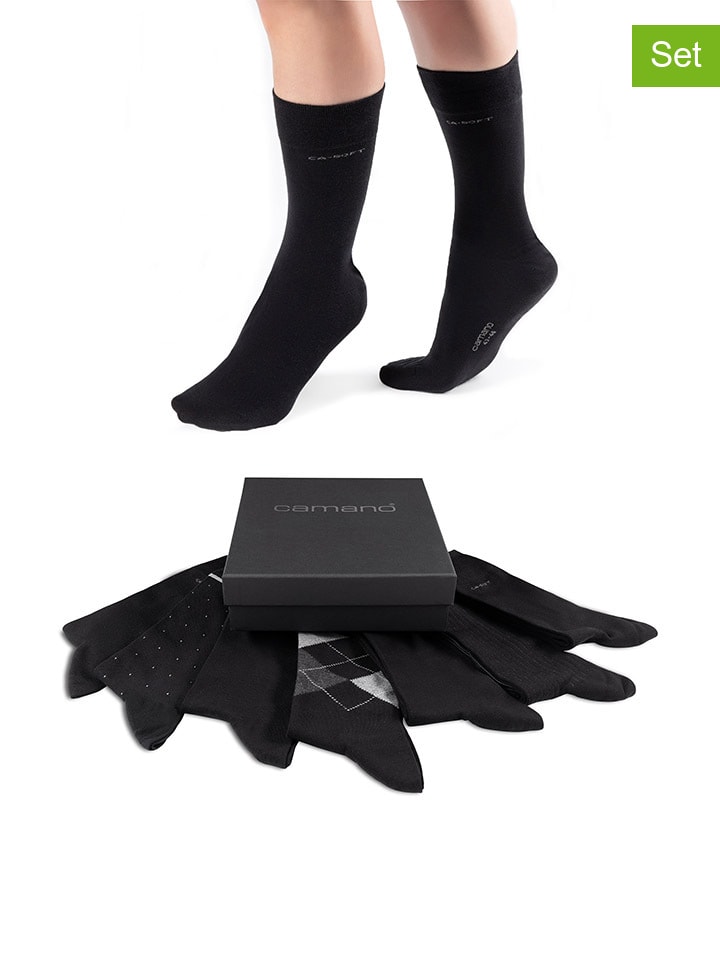 

Camano Набор из 7 пар: черные носки