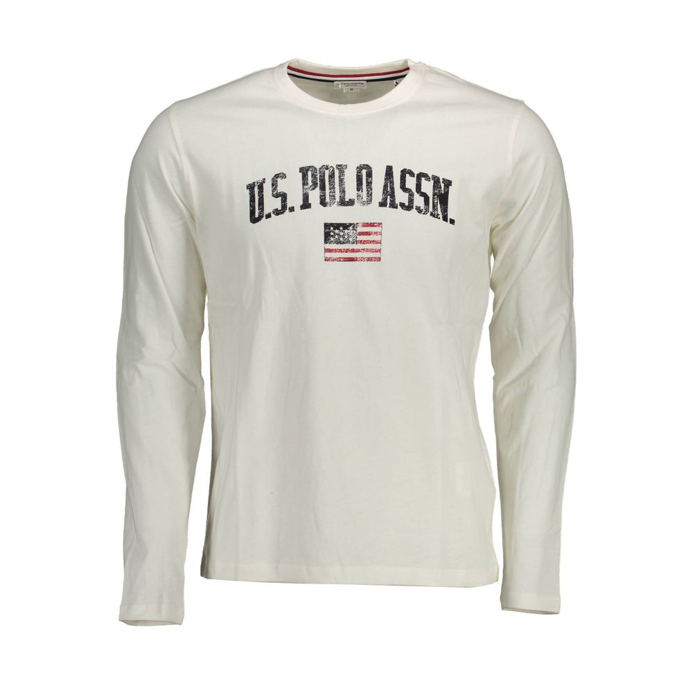 

Белая хлопковая мужская футболка U.S. Polo Assn.