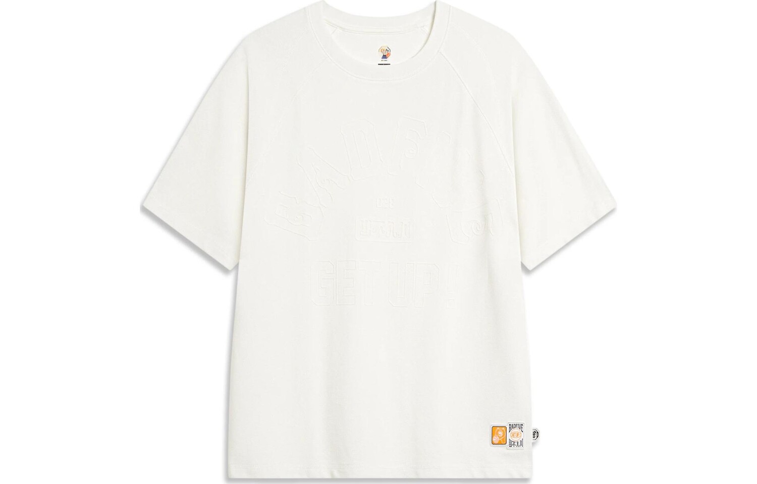 

Футболка Badfive унисекс молочно-белая Lining, слоновая кость