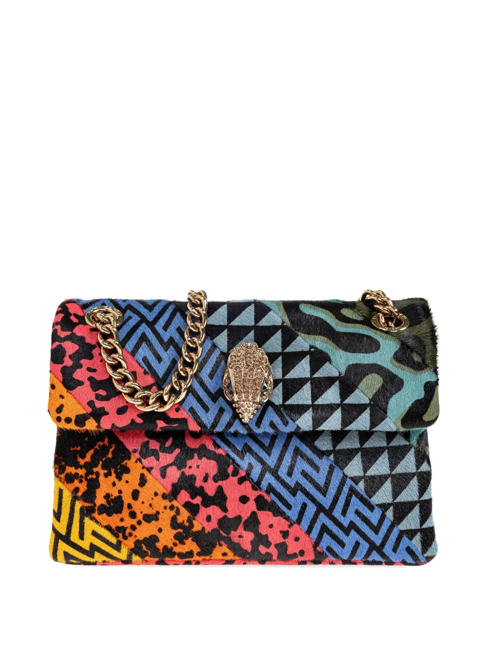 

Маленькая сумка через плечо Kensington в стиле пэчворк Kurt Geiger London, черный