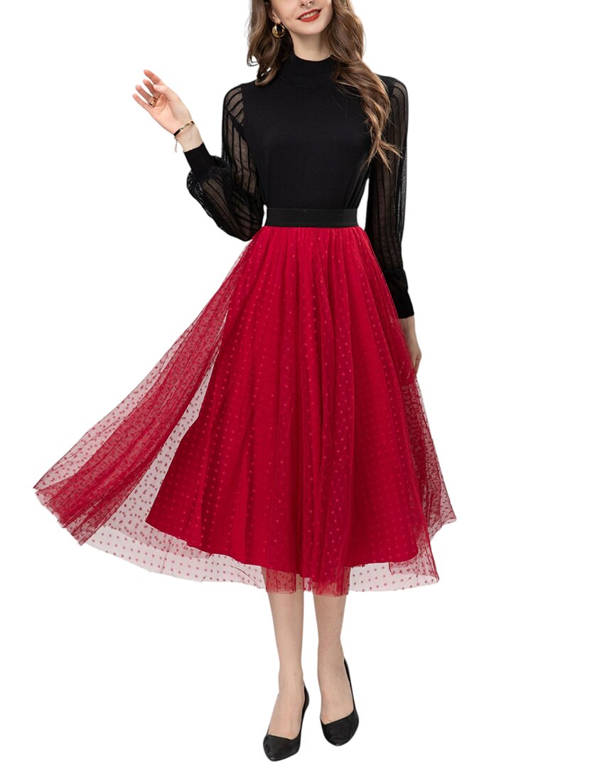 

Комплект Adele Berto из 2 предметов: блузка и юбка, черный/мультиколор