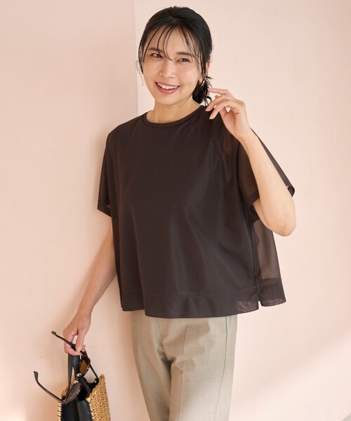 

Футболка многослойная прозрачная UNFILO, темно-коричневый