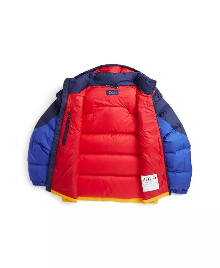 

Пуховик с капюшоном и капюшоном Big Boys Ripstop Polo Ralph Lauren, мультиколор