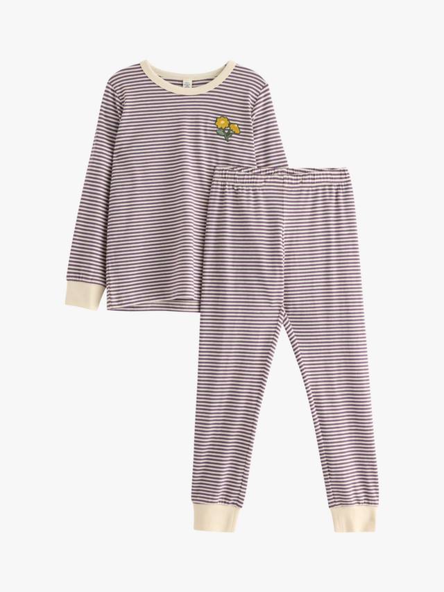 

Детский пижамный комплект с цветочным принтом Lindex, Light Dusty Lilac