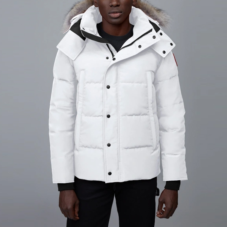 Куртка пуховая зимняя Wyndham серии мужская Polaris White Canada Goose, Beichen White — фото 3