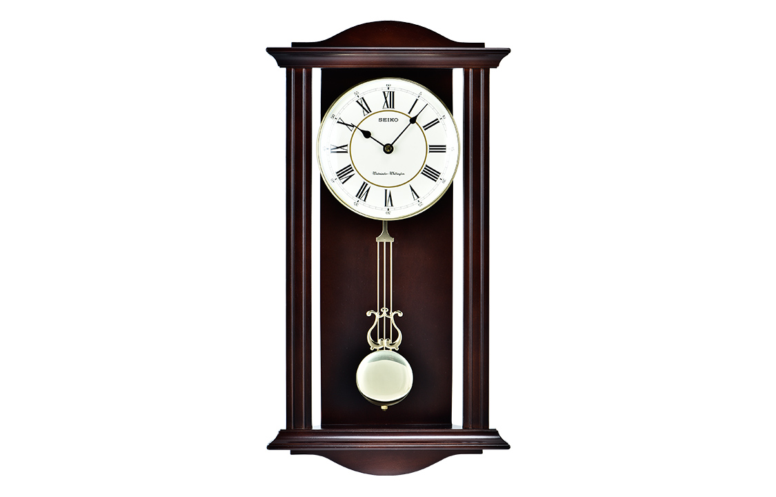 

SEIKO Часы Quartz Movement Wooden Wall Clock Unisex Black QXH072B