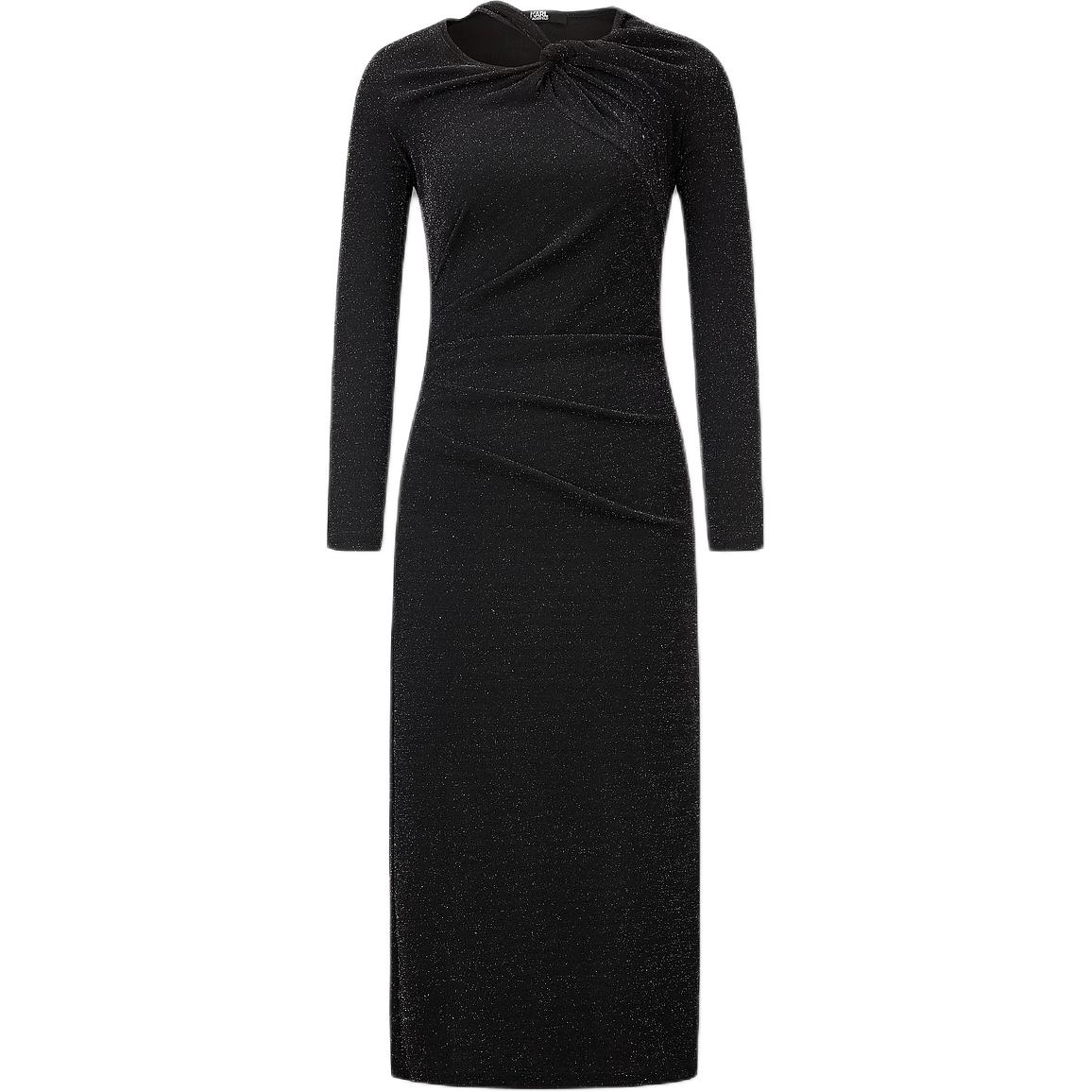 

KARL LAGERFELD / Karl Lagerfeld Jeans Длинное платье с длинными рукавами KARL LAGERFELD черное
