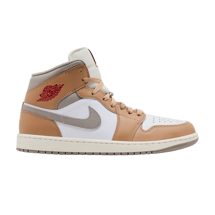 

Кроссовки Air Jordan Air Jordan 1 Mid 'Hemp White', белый