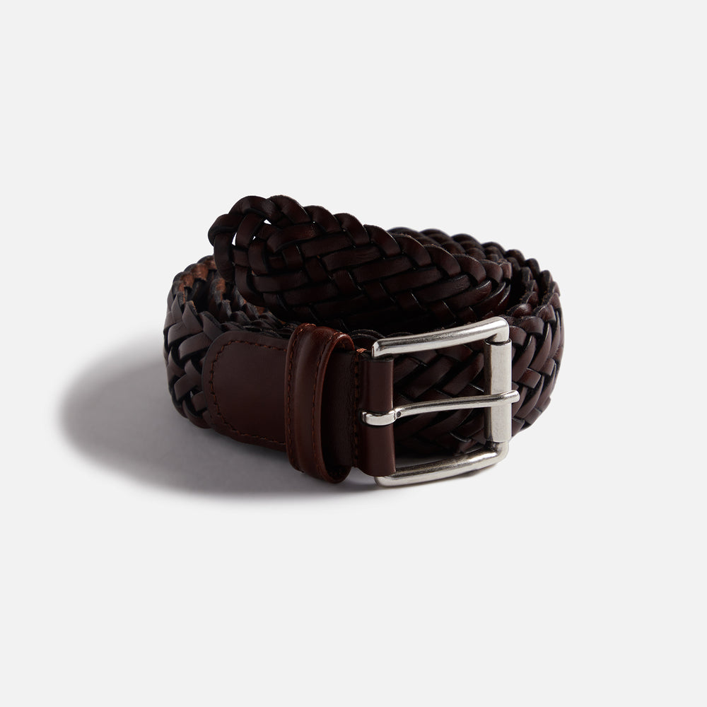 

Ремень Anderson's Woven Leather Belt, цвет Cogna