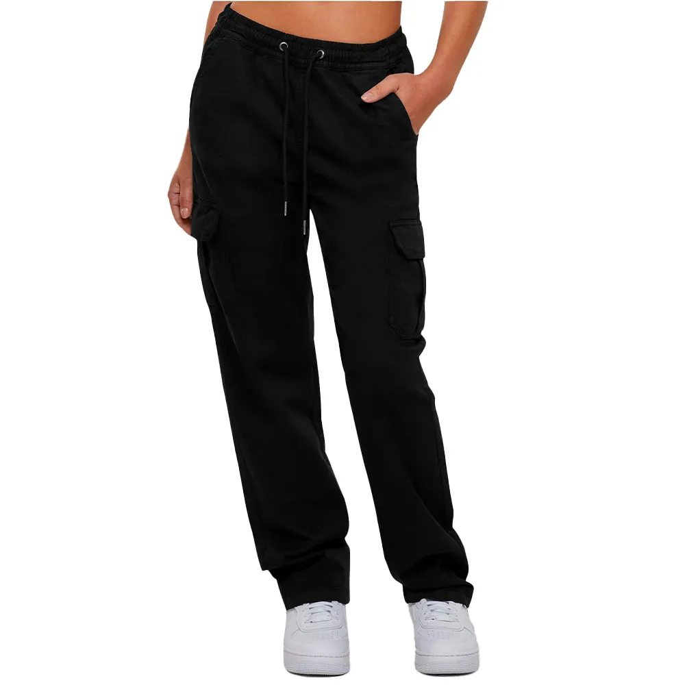 

Брюки карго Urban Classics Twill high waist, черный