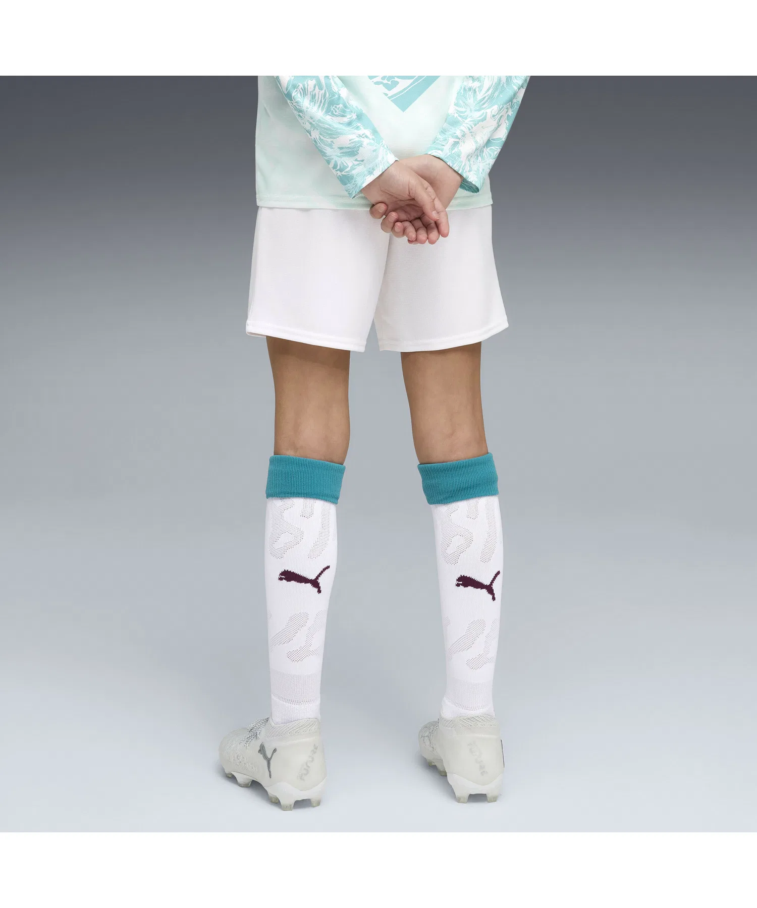 Детские футбольные шорты PUMA, реплика формы сборной Португалии, размеры 116-164 см (FPF) — фото 4