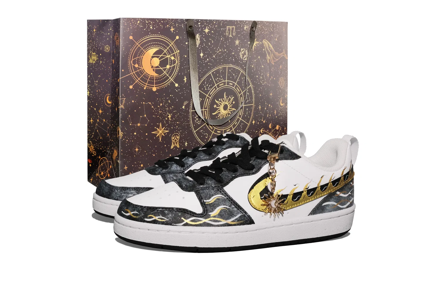 Кроссовки для скейтбординга Court Borough Low top Kids' Skateboarding Shoes Black Teenagers Nike