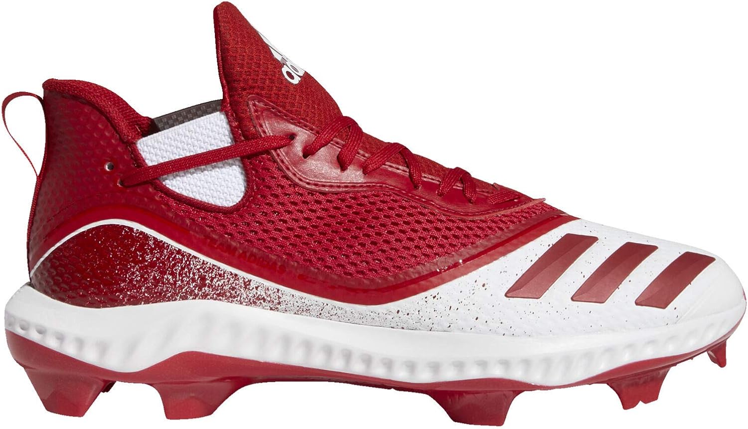 Мужские бейсбольные бутсы adidas Icon V Bounce, белый/красный — фото 2