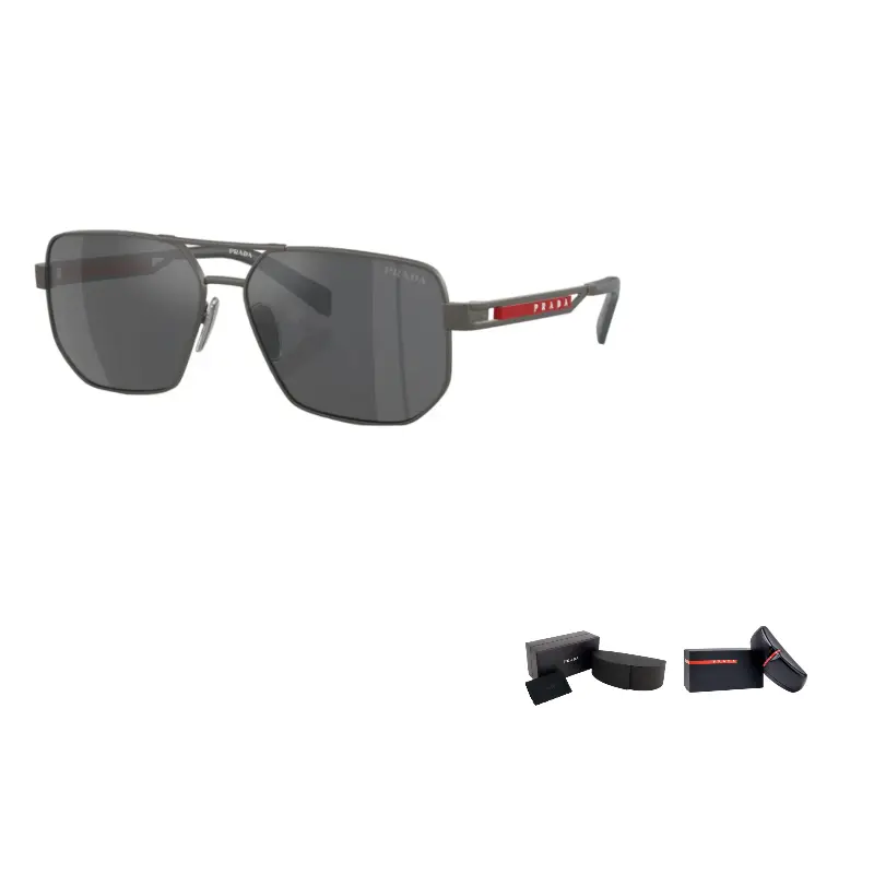 

PRADA Авиаторские солнцезащитные очки мужские серые, Gray
