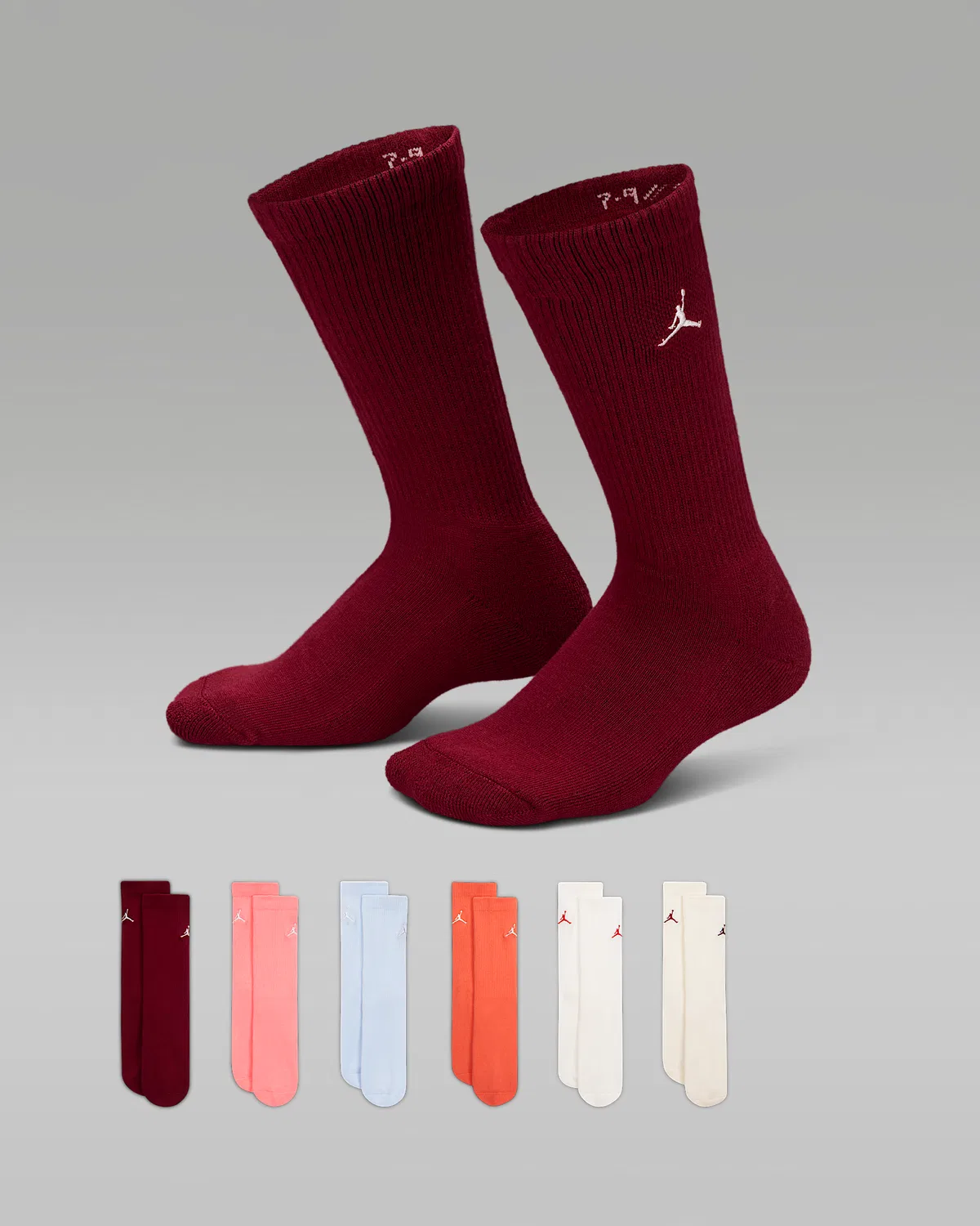 Детские носки (6 пар) Jordan Everyday Essentials, Multi-Color