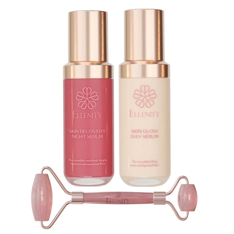 

Сыворотка для лица hyaluron booster faceroller set Ellenity, one size