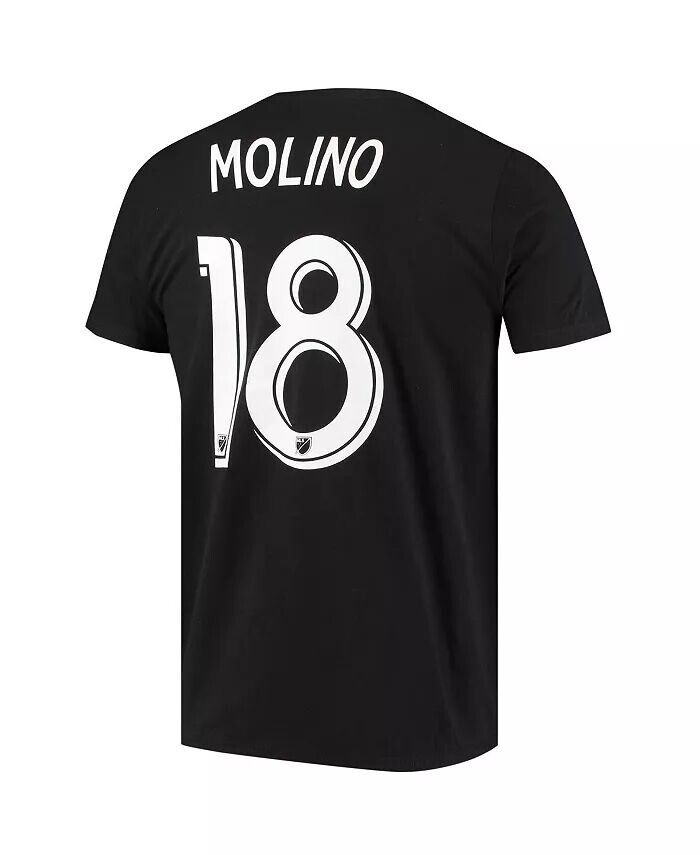 Мужская черная футболка Kevin Molino Minnesota United FC Go To Name and Number Adidas — фото 4
