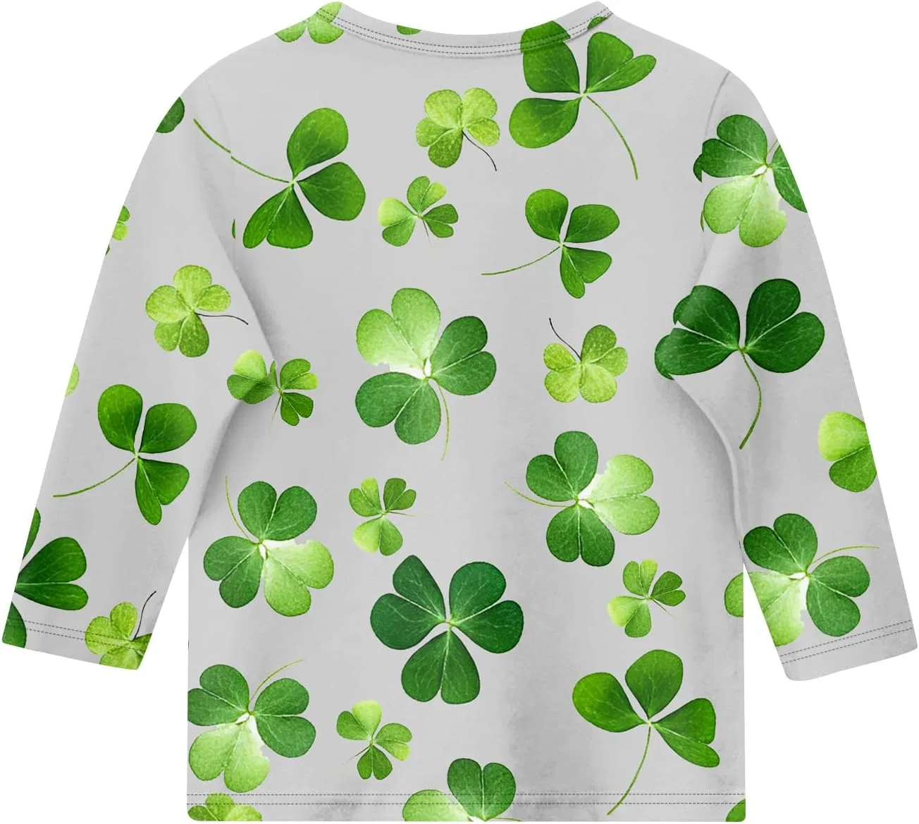 Футболка оверсайз с принтом St. Patrick's Day, Generic, 2-gray — фото 3