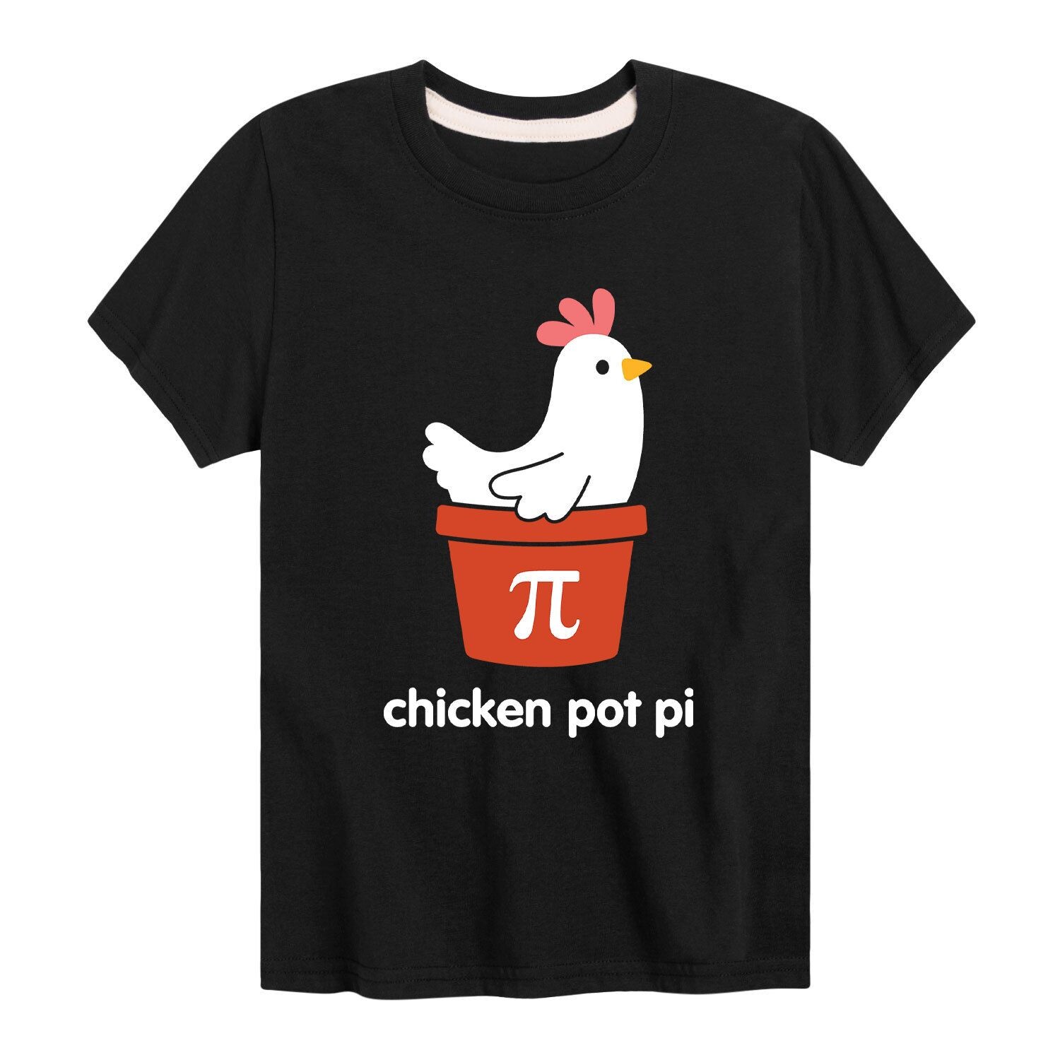 

Футболка с рисунком Chicken Pot Pi для мальчиков 8–20 лет Licensed Character, черный