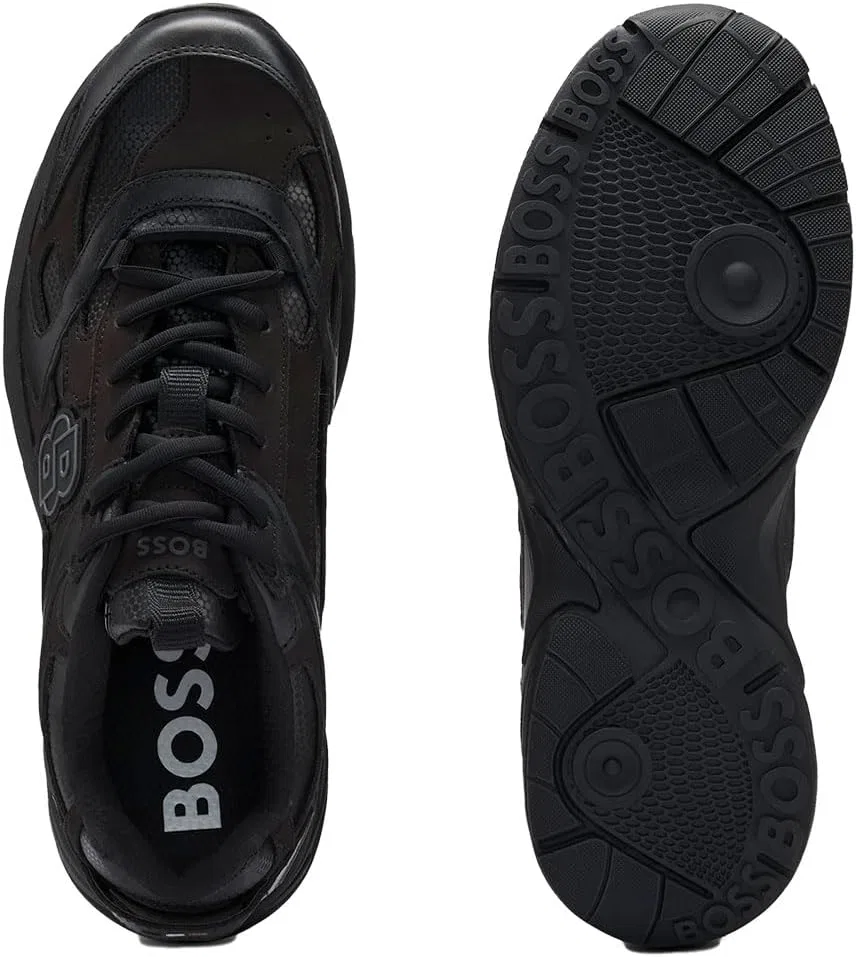 Мужские кроссовки BOSS Levitt_Runn_bbmt для бега, Black — фото 4