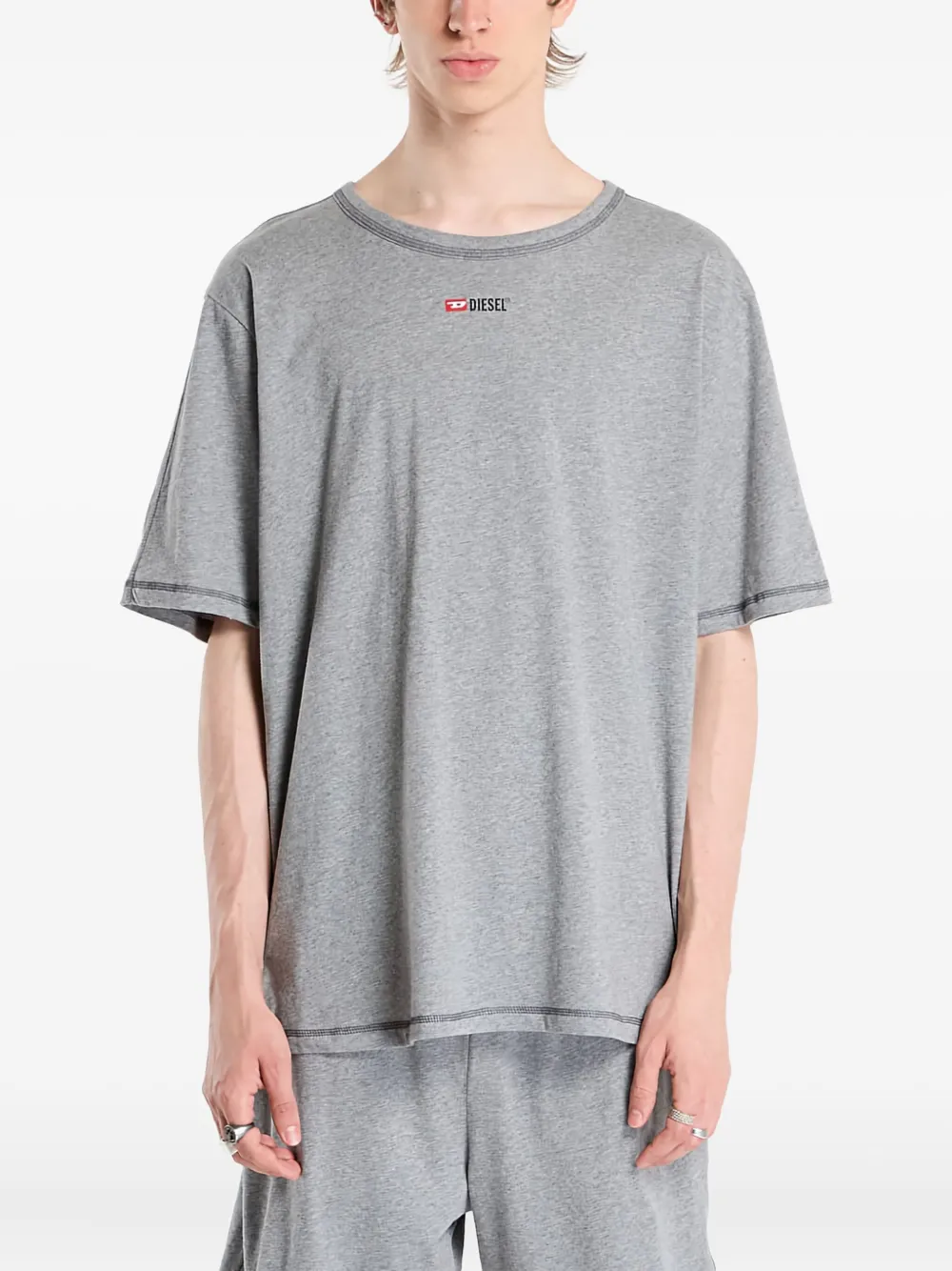 

Пижамный комплект Set-Adam-D-core с принтом логотипа DIESEL, серый