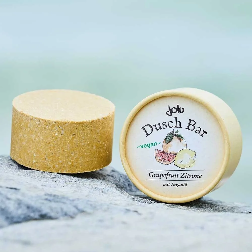 Гель для душа в брусочке - грейпфрут-лимон Jolu Naturkosmetik, 100 гр — фото 2